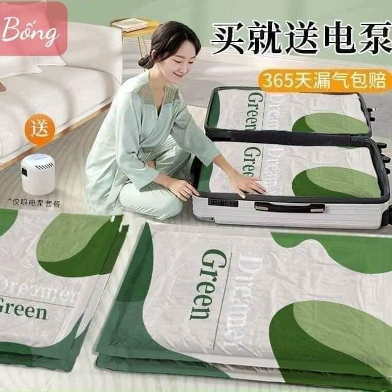 Túi hút chân không green kèm bơm