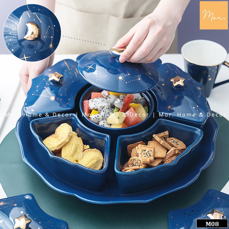 Khay mứt Tết sứ cao cấp  - M08