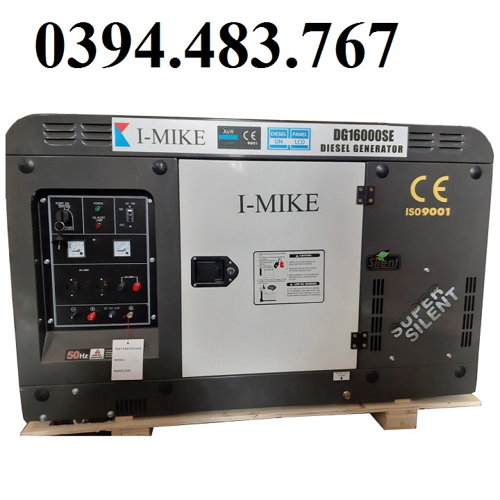 Máy phát điện chạy dầu 12kw i-mike dg16000se3 3 pha