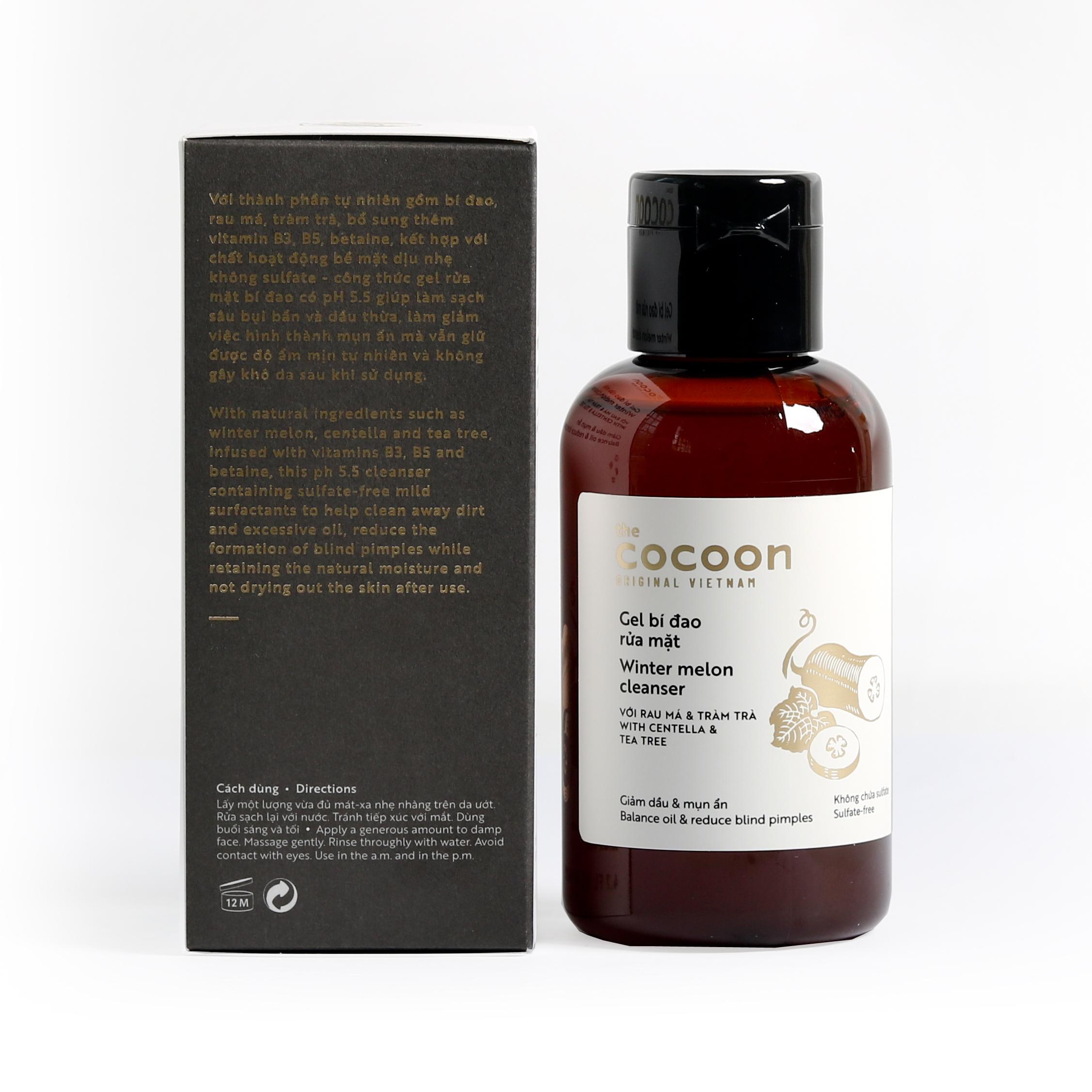 [HCM]Gel bí đao rửa mặt Cocoon (Winter melon cleanser) 140ml