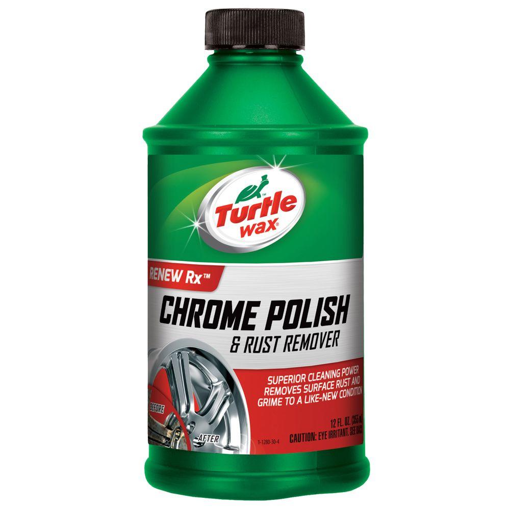 [ TẨY RỈ SÉT BỀ MẶT CROM- VÀNH XE HƠI] TURTLE CHROME POLISH & RUST REMOVER 355ML