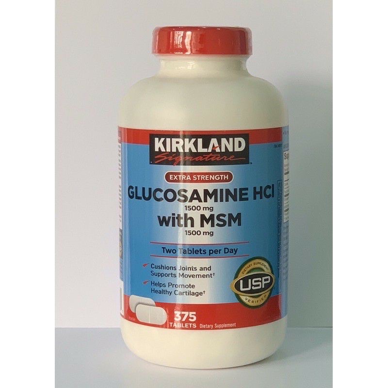 Viên uống Glucosamin HCL 1500mg With MSM 1500mg glucosamine Kirkland