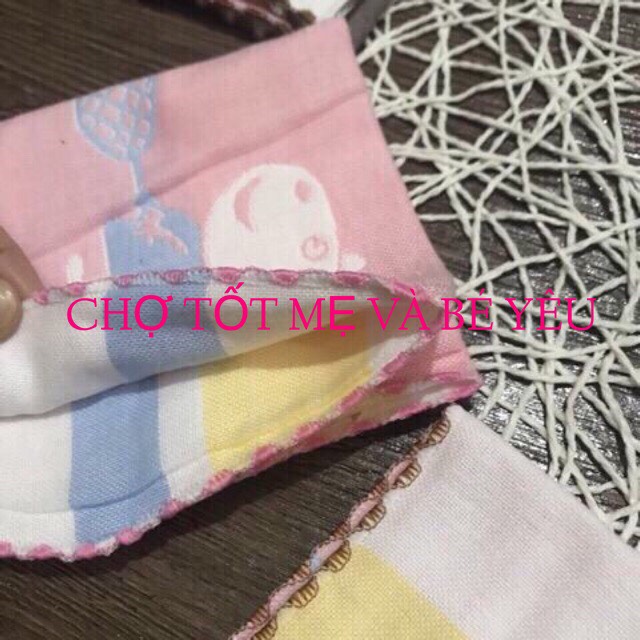 [HCM]Set 5 Khăn Sữa Sợi Tre Khăn Xô Mềm Túi Zip Cho Bé