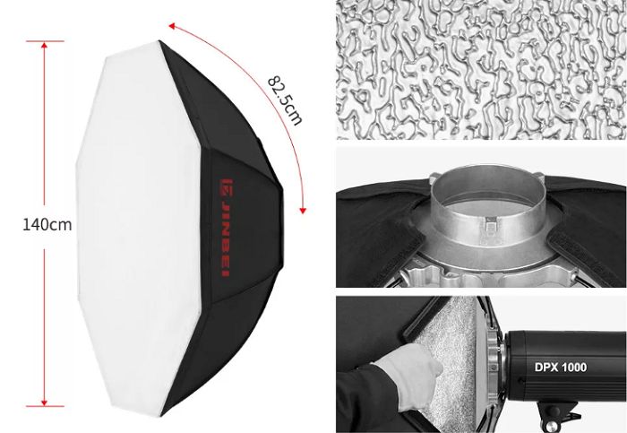 Softbox bát giác Jinbei M950 - M1200 - M1400
