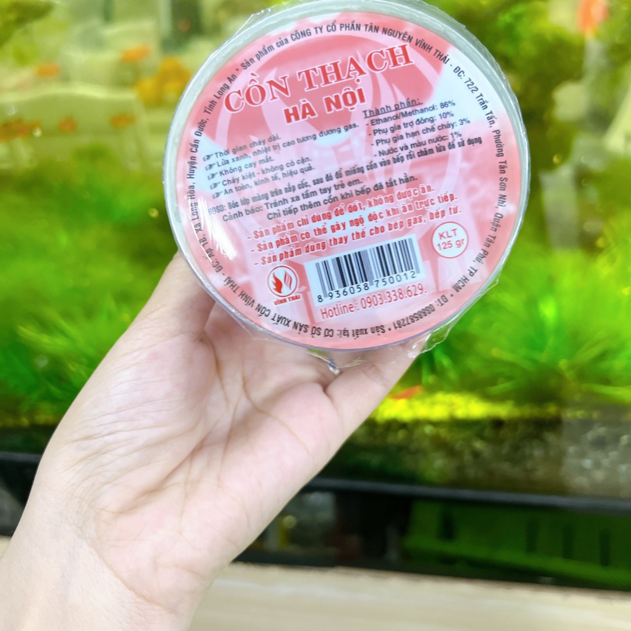 Cồn thạch (1 hủ 120gr) cồn thạch ,cồn khô