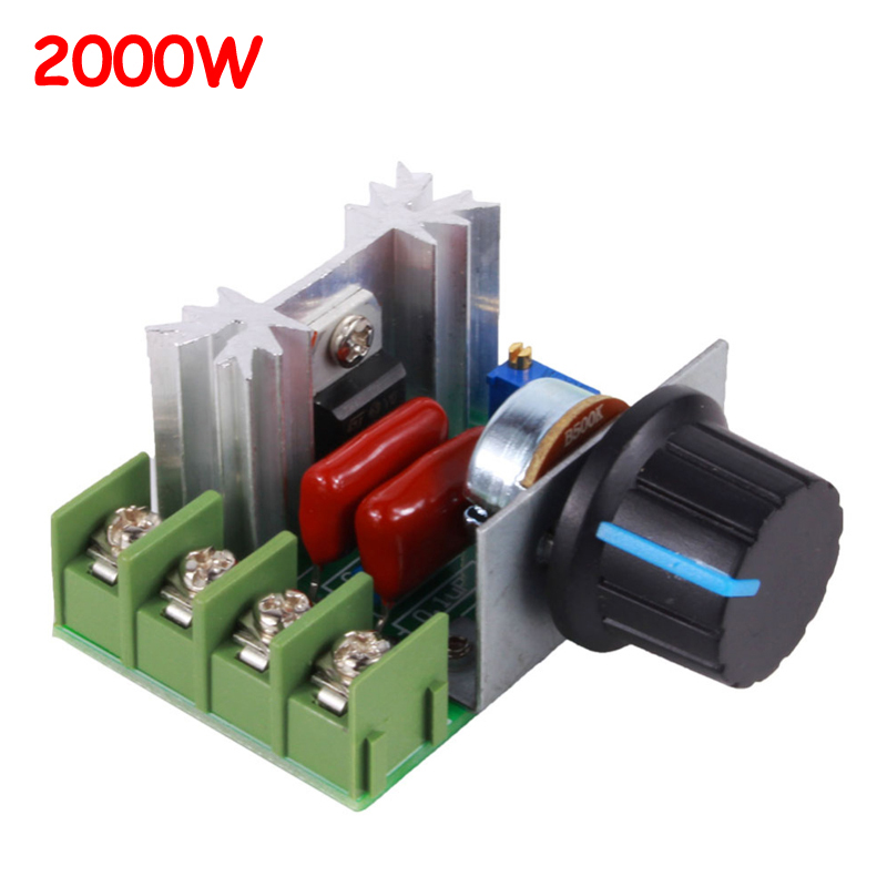 Bộ Điều Chỉnh Điện Áp EChipTEC SCR AC 220V 2000W Bộ Điều Khiển Tốc Độ Động Cơ Điều Chỉnh Độ Sáng Mô-đun Điều Chỉnh Điện Áp Nhiệt Điện Tử-INTL