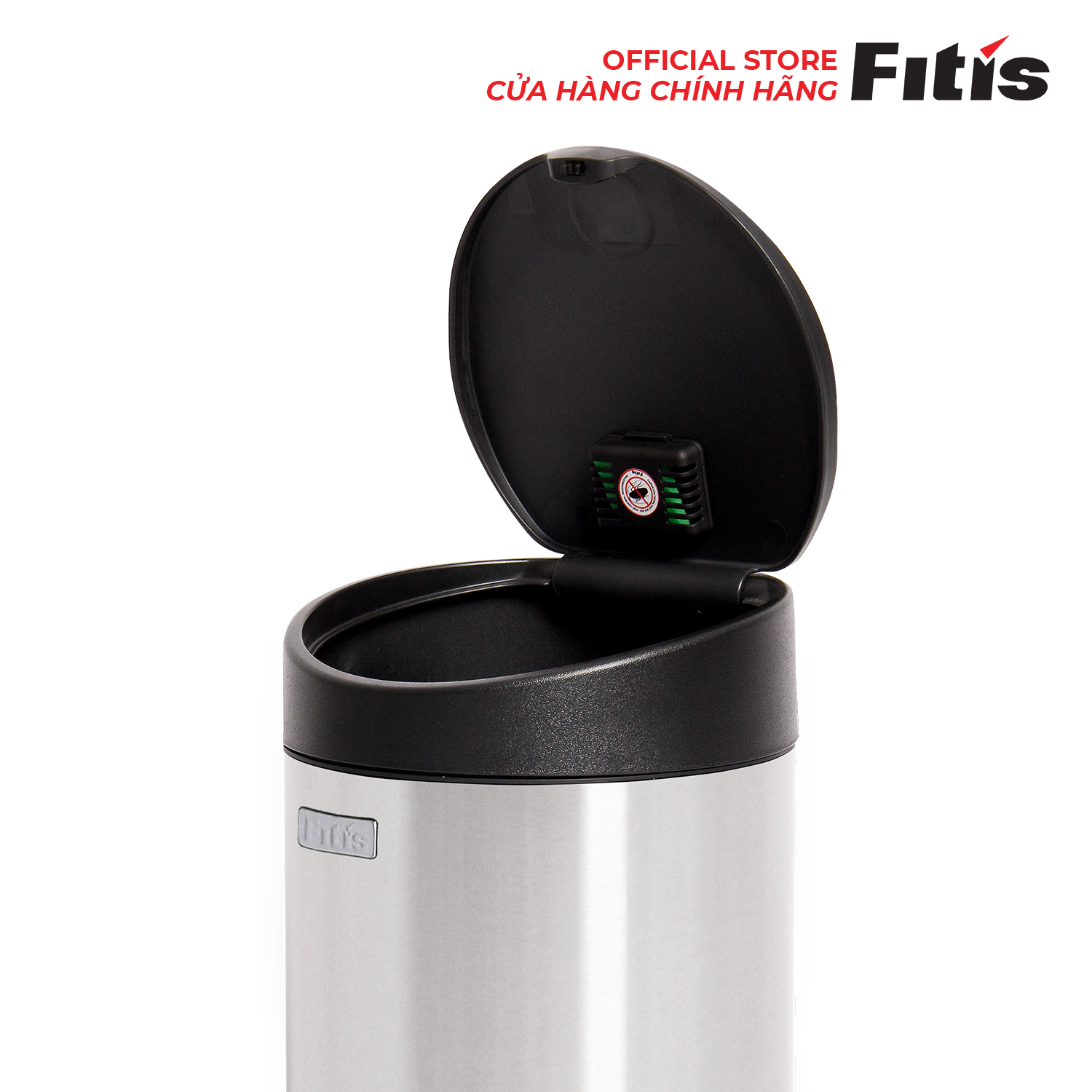 Thùng Rác Fitis Premium - Tròn Nhấn Thấp (12L)