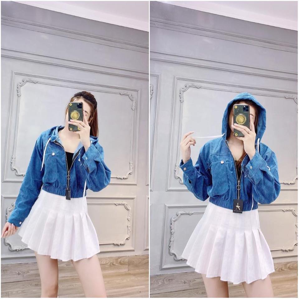 ÁO KHOÁC NHUNG GÂN CAO CẤP