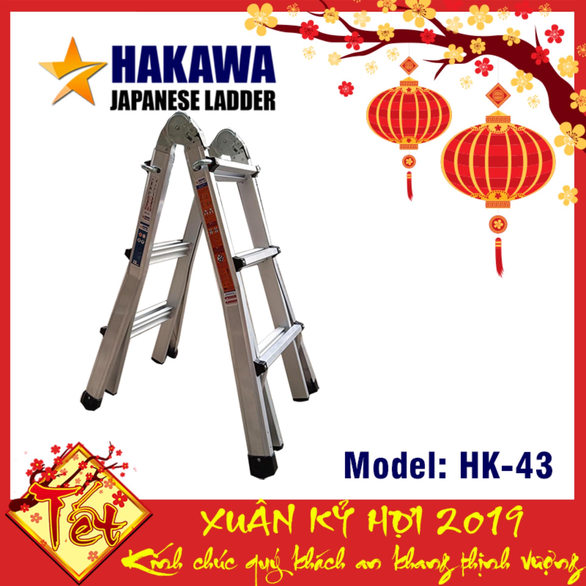 [THANG NHÔM CAO CẤP] Thang nhôm trượt HAKAWA HK43 - Không khuyết điểm , đáp ứng mọi nhu cầu của bạn