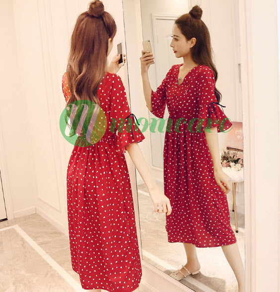 Váy bầu,sau sinh cho con bú hoa mơ (ẢNH THẬT)