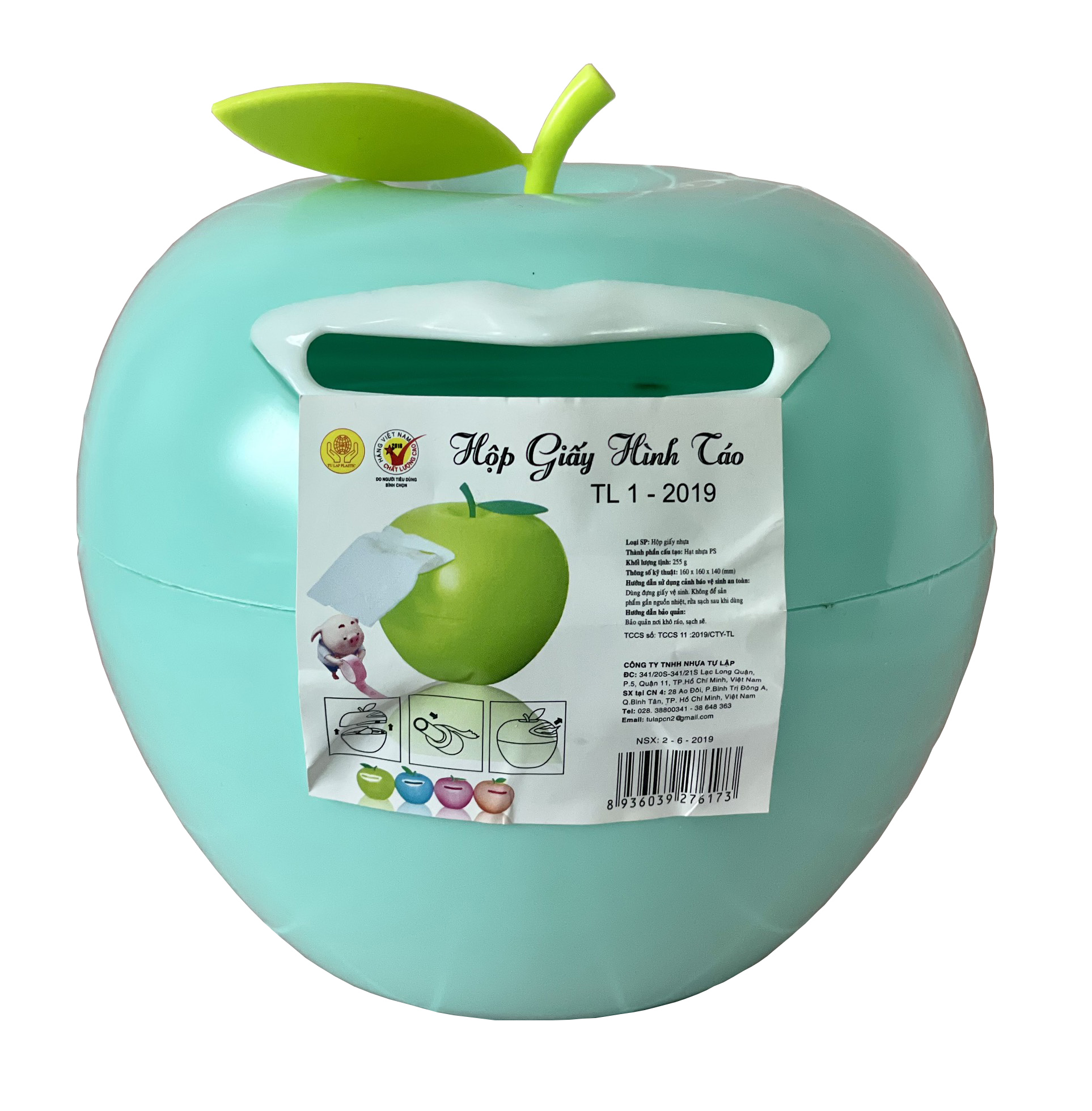 Hộp đựng giấy hình táo TL1-2019