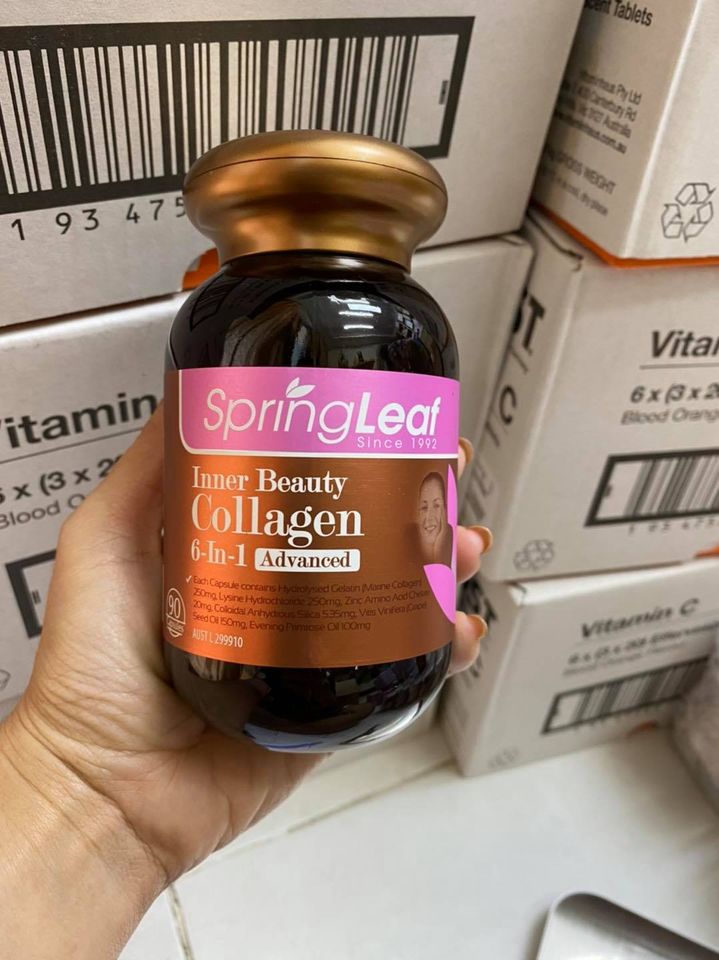 90 viên - Springleaf Inner Beauty Collagen 6-in-1 90 capsules