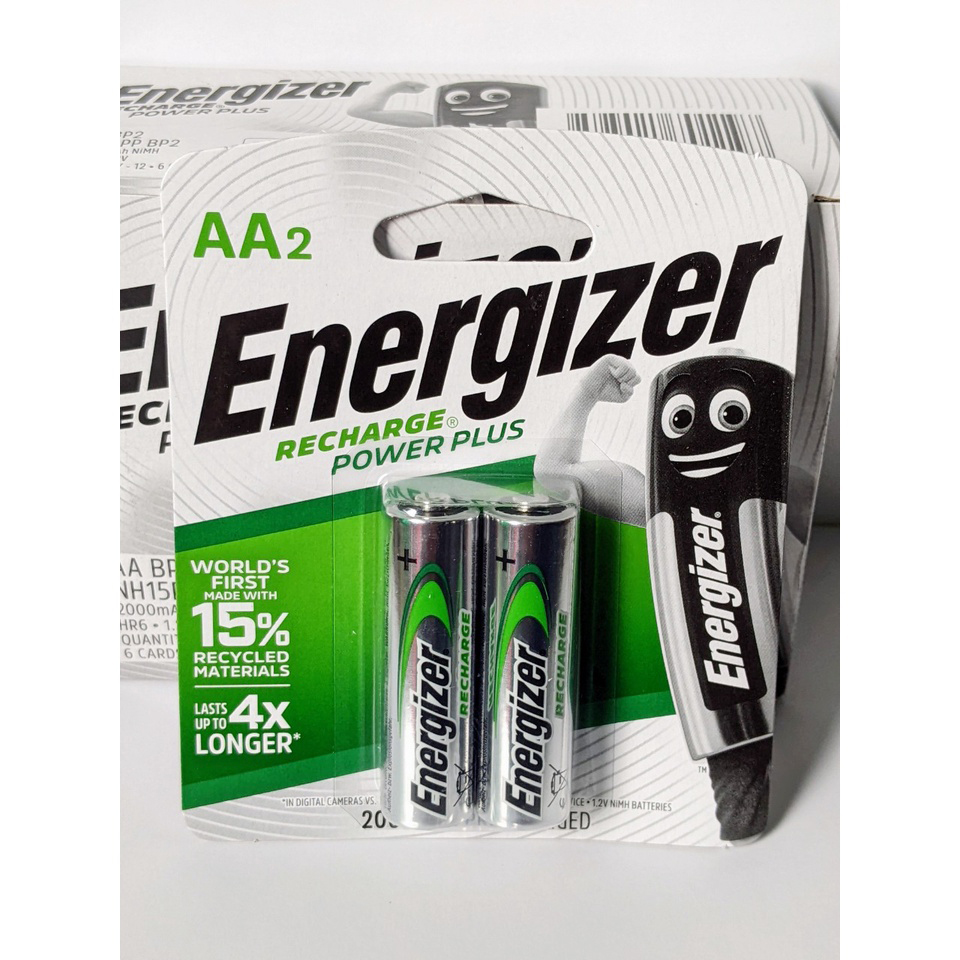 4 vỉ Pin sạc AA  Energizer 2000mah (pin sạc tiểu ) chính hãng