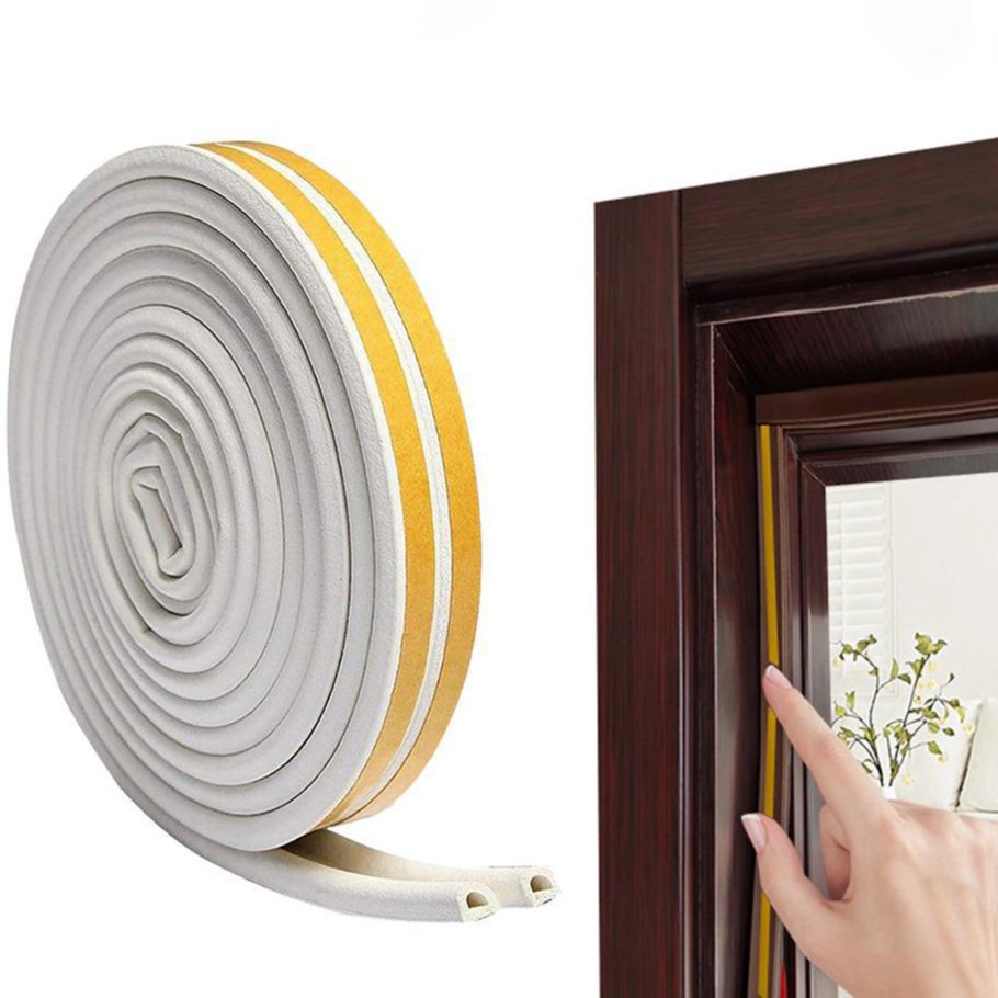 [HCM]Cuộn 3 Mét Ron D I E Dán Nẹp Cửa Khung Cửa Lấp Kín Khe Hở Chặn Nước Cách Âm Chống Thoát Nhiệt Va Đập Cửa - Dán Được Mọi Loại Cửa