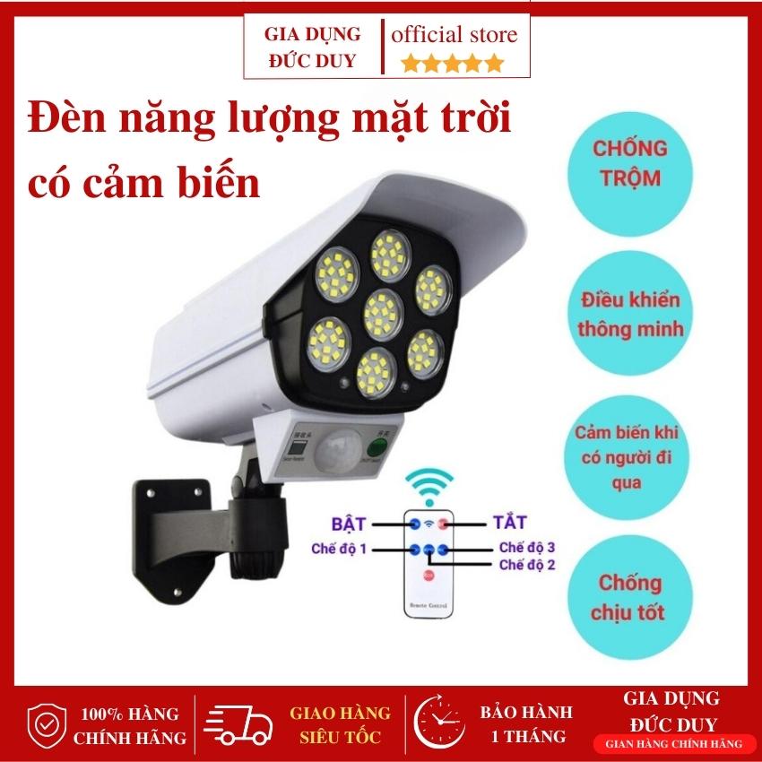 Đèn năng lượng mặt trời cảm biến chống trộm, đèn năng lượng mặt trời có điều khiển từ xa giả camera