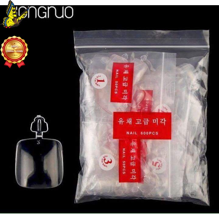 Móng úp CHÂN bịch 500 móng tặng keo dán mxbon