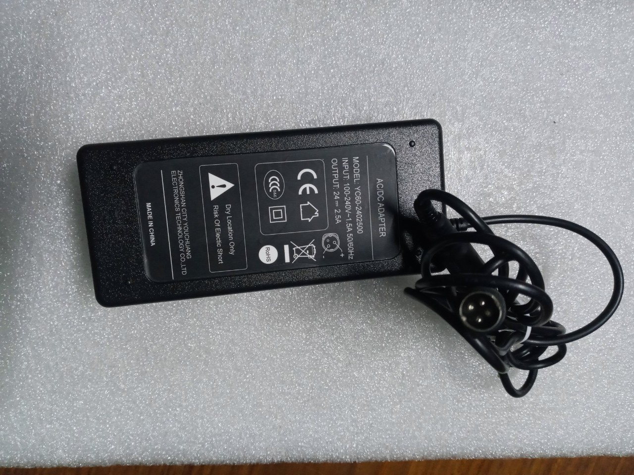 Adapter nguồn 24V 2.5A (4 pin ) máy in Bill