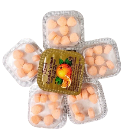 Hộp kẹo vitamin c hình trái tim thái lan, kẹo c trẻ em trái tim