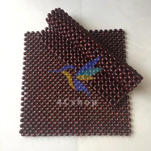 Tấm lót ghế ô tô ghế văn phòng bằng hạt gỗ Nhãn - đệm lót hạt gỗ