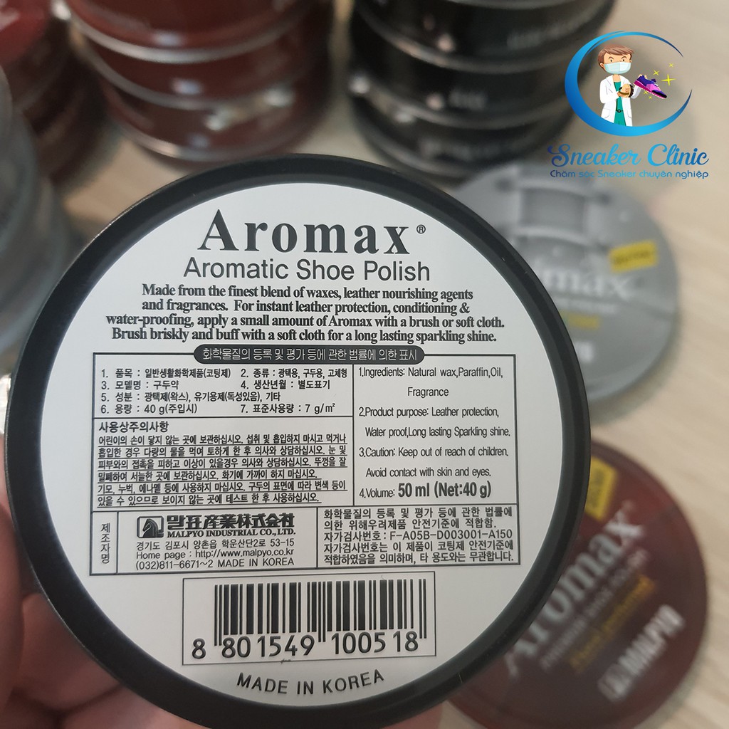 Xi Đánh Giày Cao Cấp Hàn Quốc Aromax (đủ các màu)