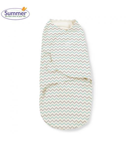 CHĂN QUẤN ĐƠN SUMMER (TEAL CHEVRON - S/M)