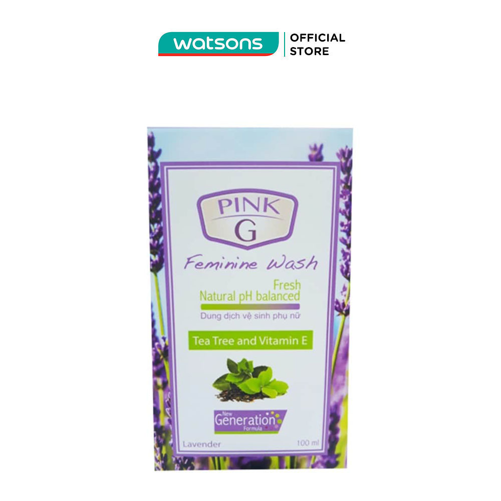 Dung Dịch Vệ Sinh Phụ Nữ PinkG Lavender 100ml