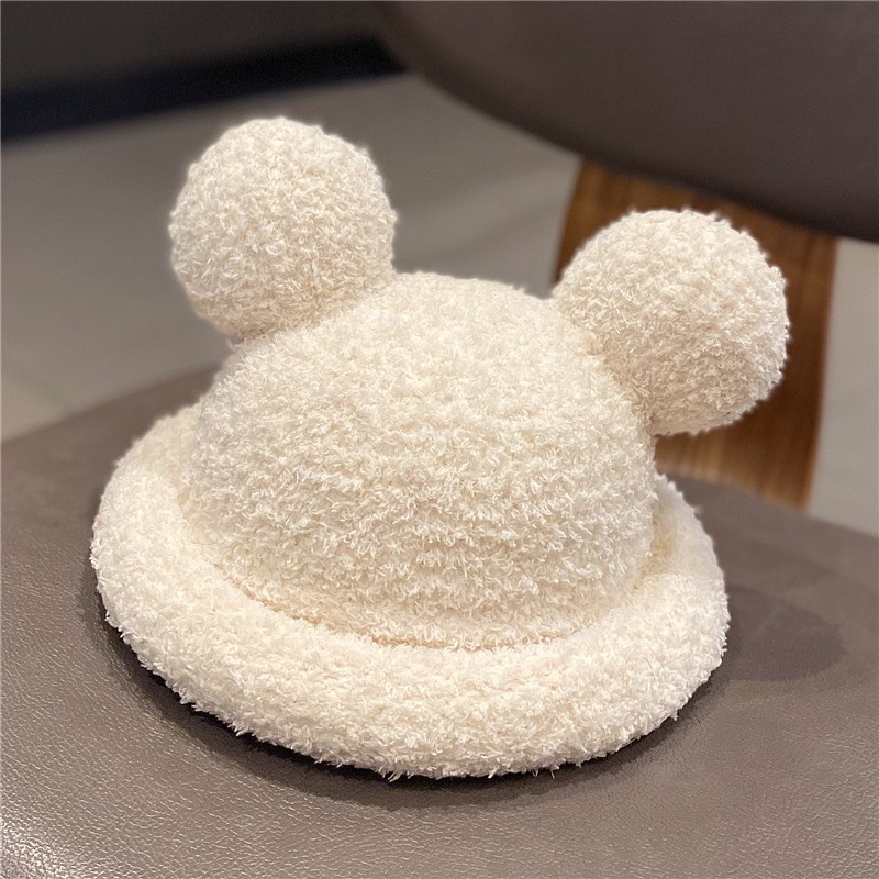 Mũ len lông cừu tai MICKEY cho bé yêu