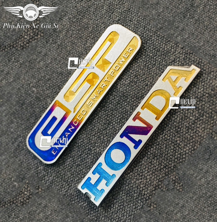 Combo Tem Titan Dán Pô E ESP Và Tem Chữ Honda MS3373