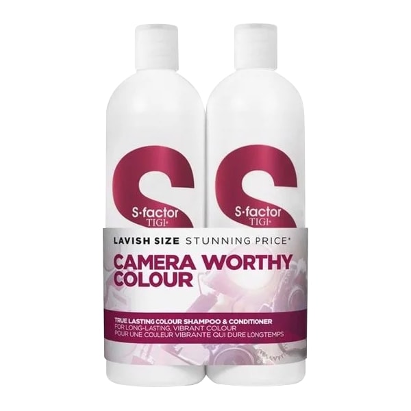 Bộ gội xả Tigi Trắng S-Factor COLOUR DÀNH CHO TÓC NHUỘM  (750ml)