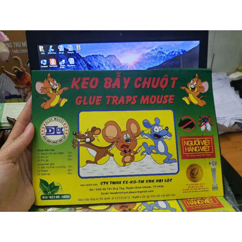 Keo dính chuột 10 miếng siêu dính