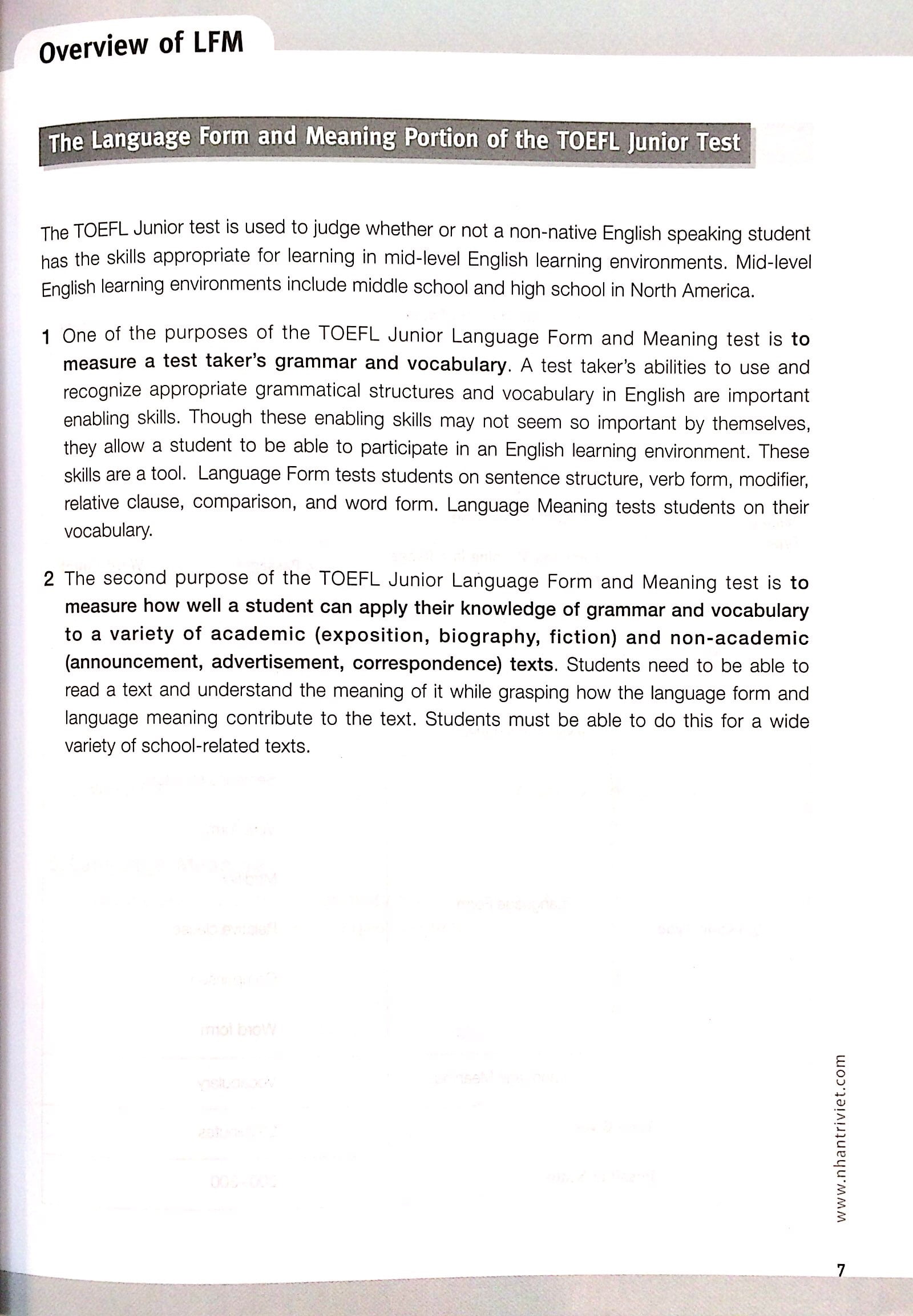 Fahasa - Master TOEFL Junior Cefr Intermedicate Level B1 (Không CD)