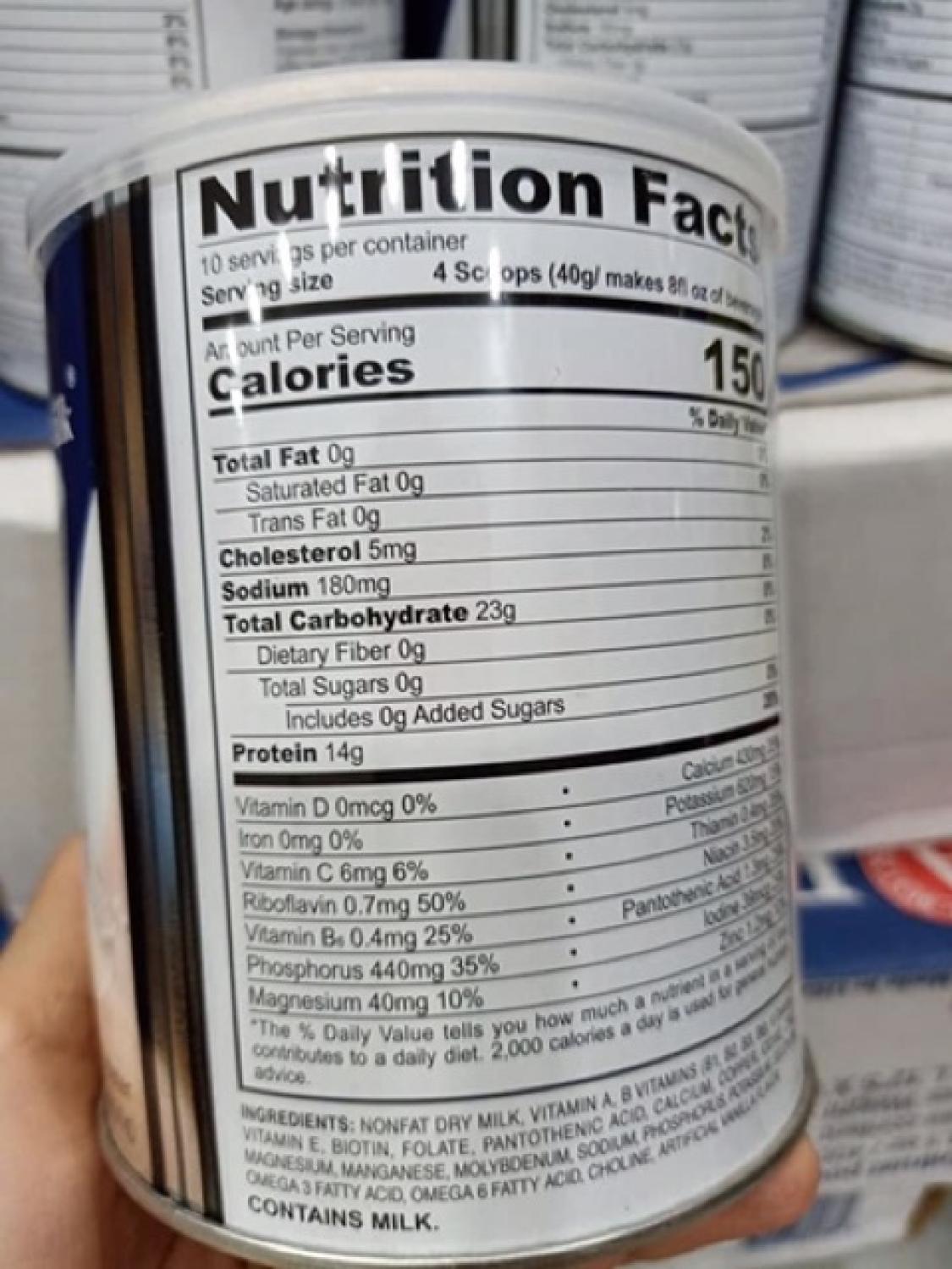 Sữa bột dành cho người tiểu đường ENTRUST USA 400g