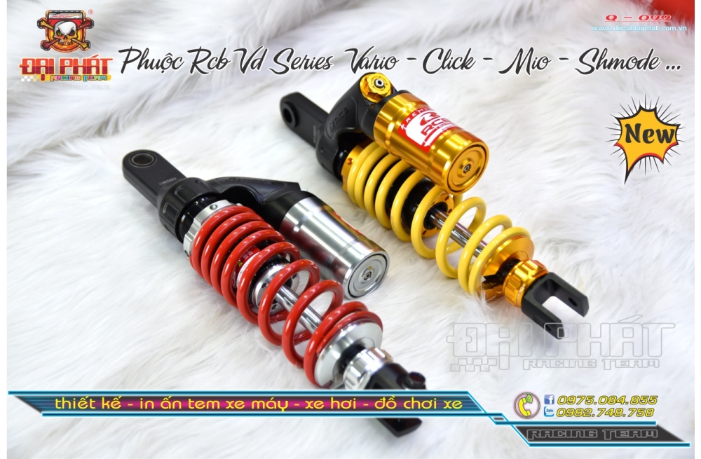 Phuộc rcb vd series vario - click - mio - shmode