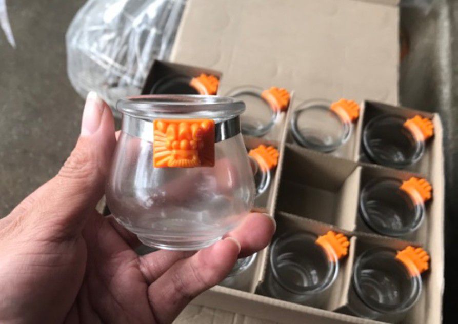 Bộ 12 cóng thủy tinh đựng thức ăn cho chim