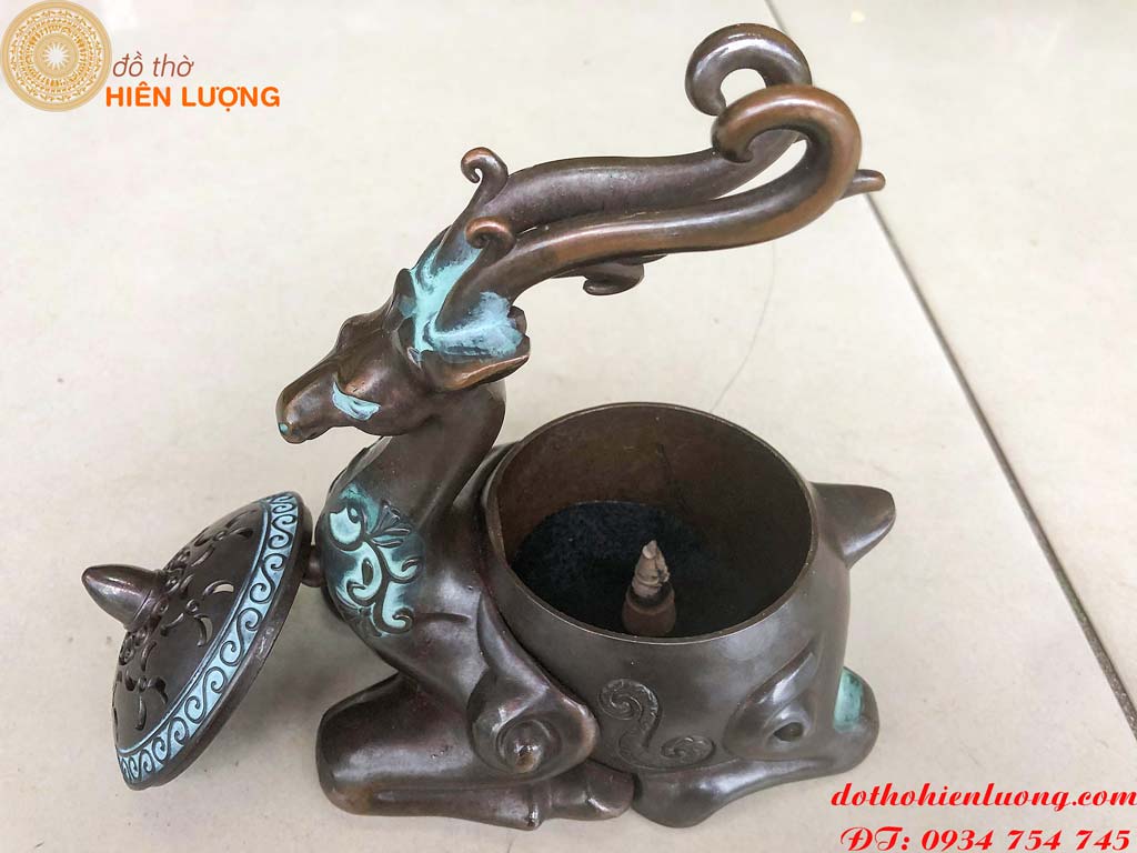 Copper deer + Dragon ruler-bass burner gift