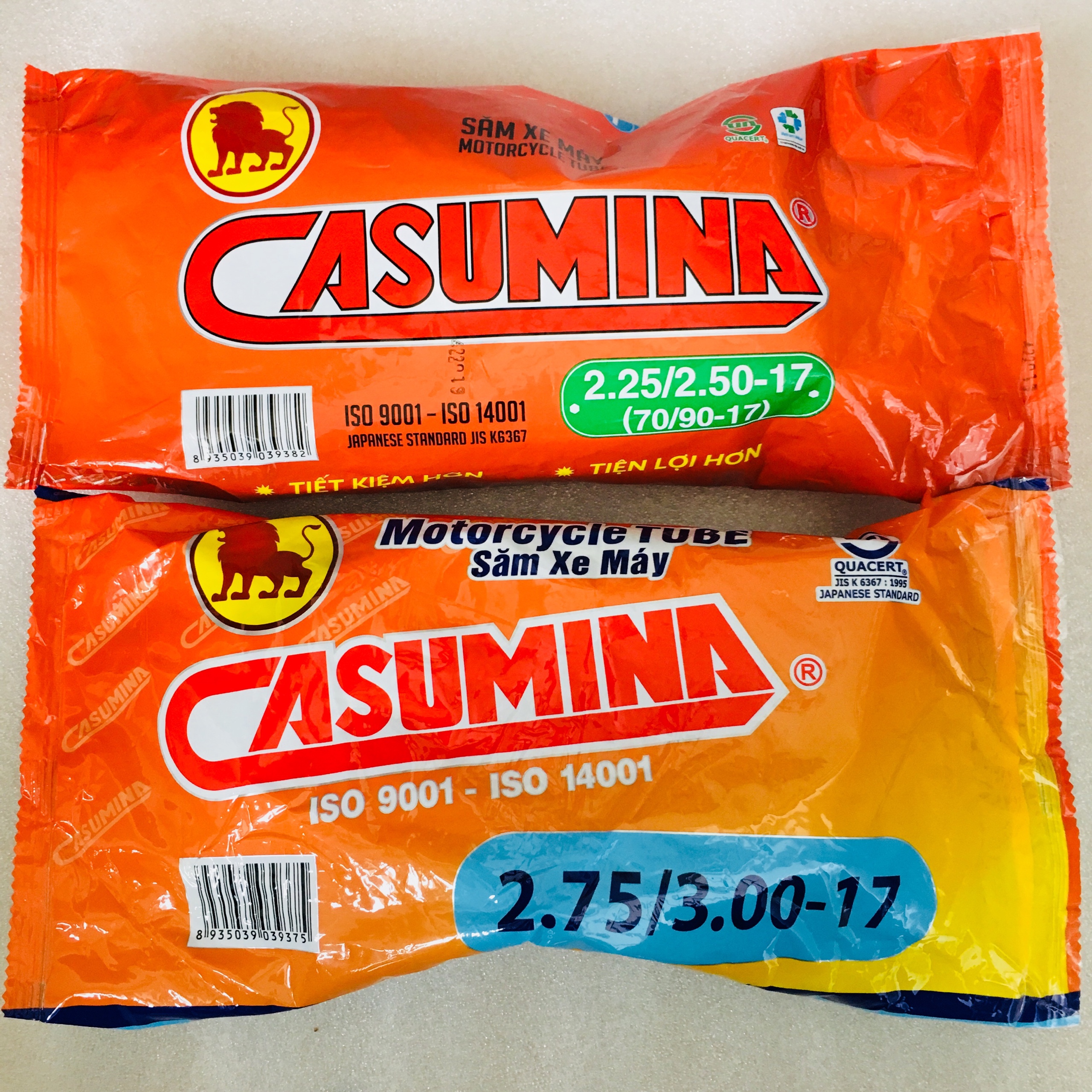 COMBO RUỘT CAOSUMINA TRƯỚC SAU 2.25/2.50 và 2.75/3.00-17