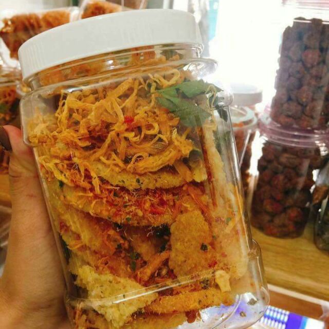 Cơm Cháy Lắc Khô Gà Hũ 500g Bự Chà Bá An Toàn Vệ Sinh Cân Đủ Số Lượng Khách Đặt