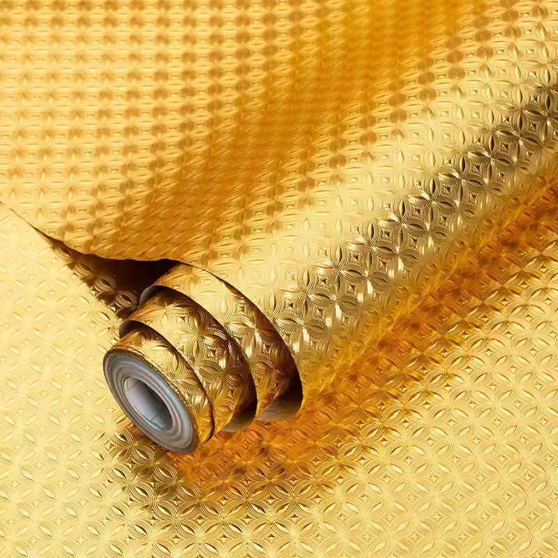 Bàn thờ phật giấy dán tường vàng giấy dán tường tự dính chống thấm nước chống ẩm trang trí nhà bếp chống dầu