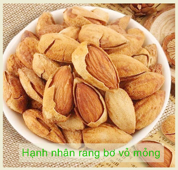 500g Hạnh nhân rang bơ-vỏ mỏng thơm ngon