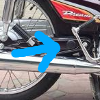 Núm bịt càng sau xe honda cúp và xe DREAM ( 2 cái nhựa bịt gấp sau) L1