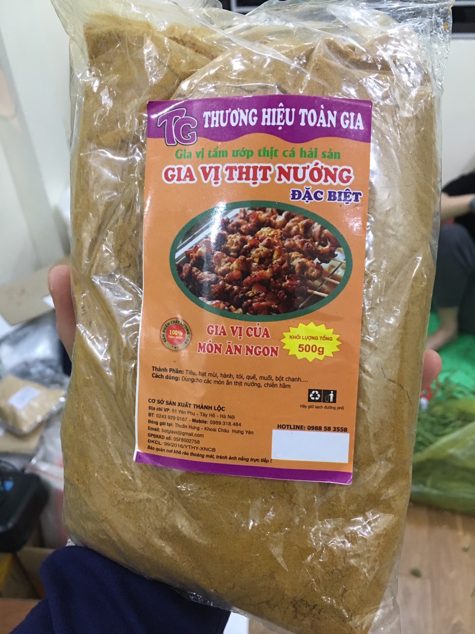 Gia Vị Ướp Thịt Nướng Dùng cho mọi loại thịt (Gói 500g)