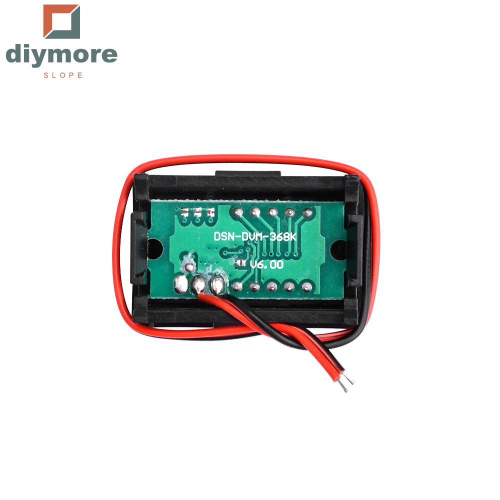 diymore slope Voltage Meter 2 Wires 0.36" DC4-30V Digital Voltmeter Gauge Tester LED Display Panel Mount Car Motorcycle Battery Monitor