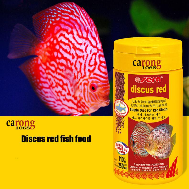 Thức ăn cho cá dĩa màu đỏ Sera Discus Color Red 116g 250ml Special granulate for red discus Thức ăn cho cá quan trọng nhất đối với cá và người nuôi cá dĩa