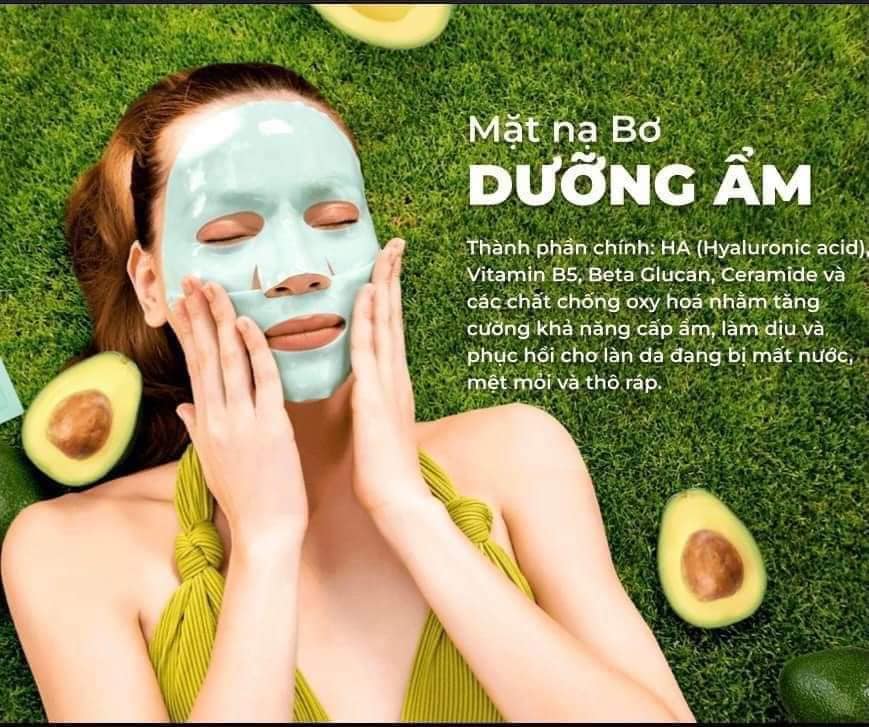 MẶT NẠ BƠ HỒ NGỌC HÀ - HỘP 3 MIẾNG
