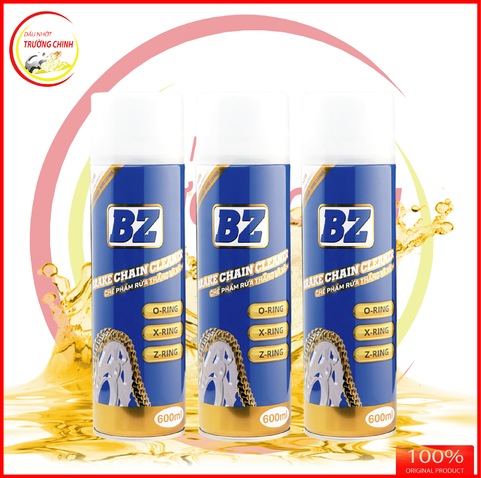 Chai rửa sên, vệ sinh sên BZ Chain clean 600ML