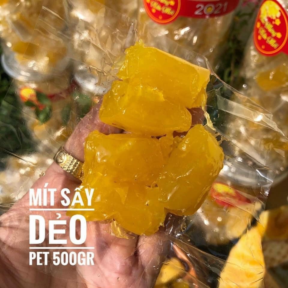 [ HOÀN TIỀN 10% ][Có sẵn] [Ảnh thật] Mứt Mít sấy dẻo ( dạng viên )_HŨ 500GRAM_TRAMSHOP1993