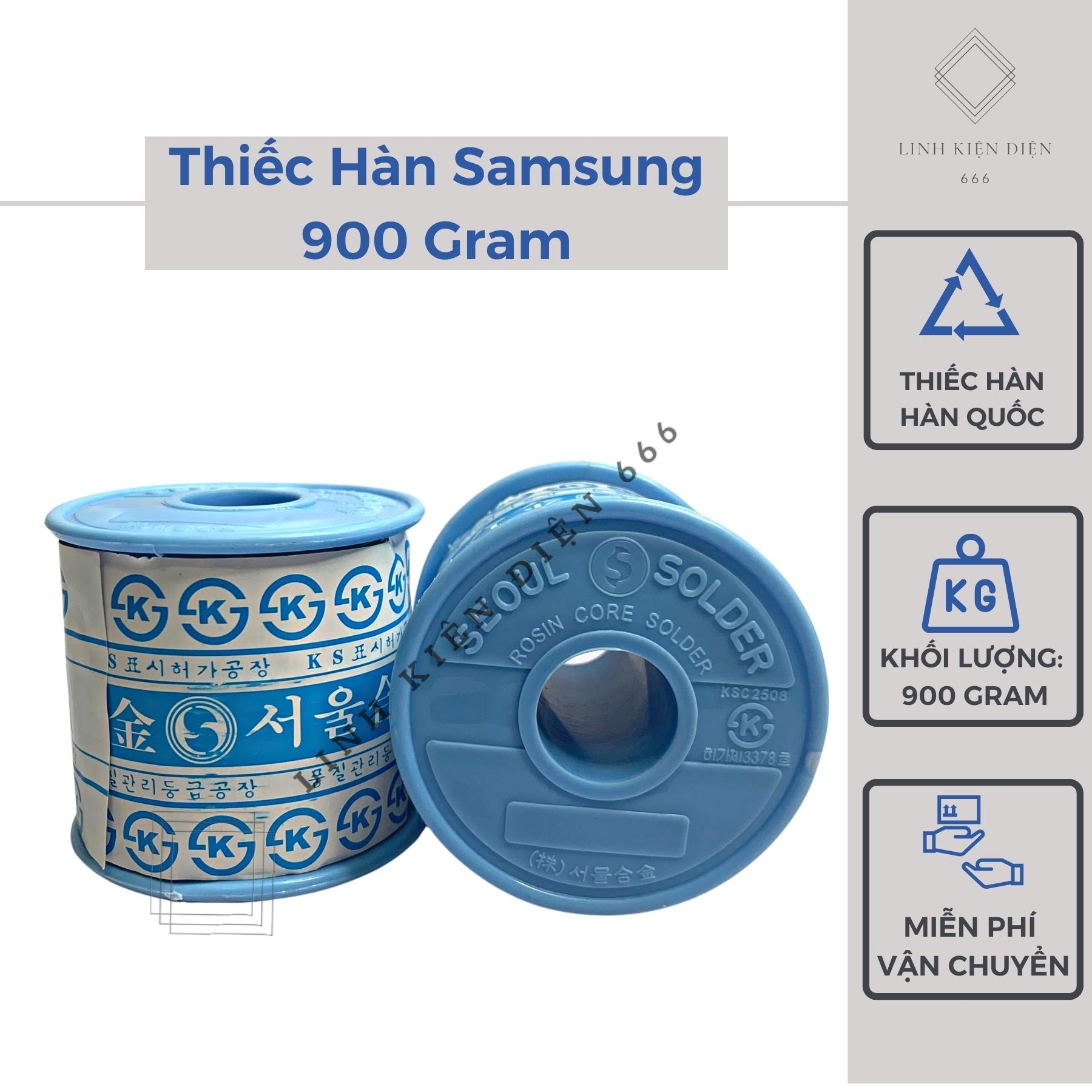 Thiếc Hàn Nhựa Thông Chì Hàn Thiết Hàn SamSung [900 Gram]