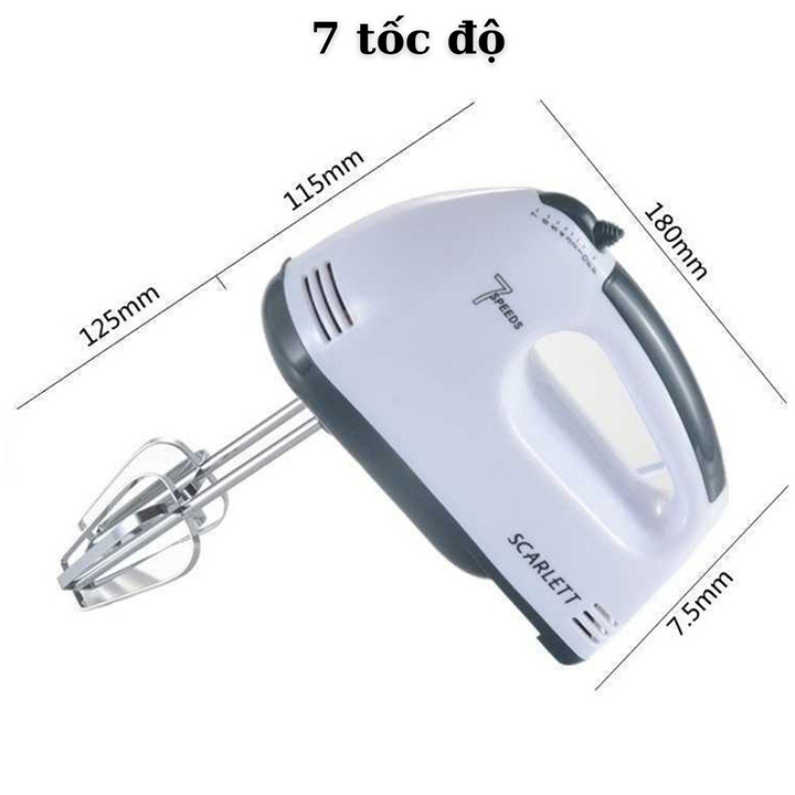 Máy Đánh Trứng Cầm Tay 7 Cấp Tốc Độ Scarlett