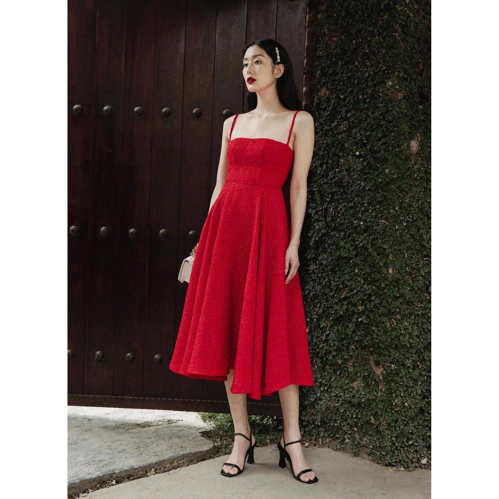 DOTTIE PREMIUM - Đầm Spring Midi Dress D0161