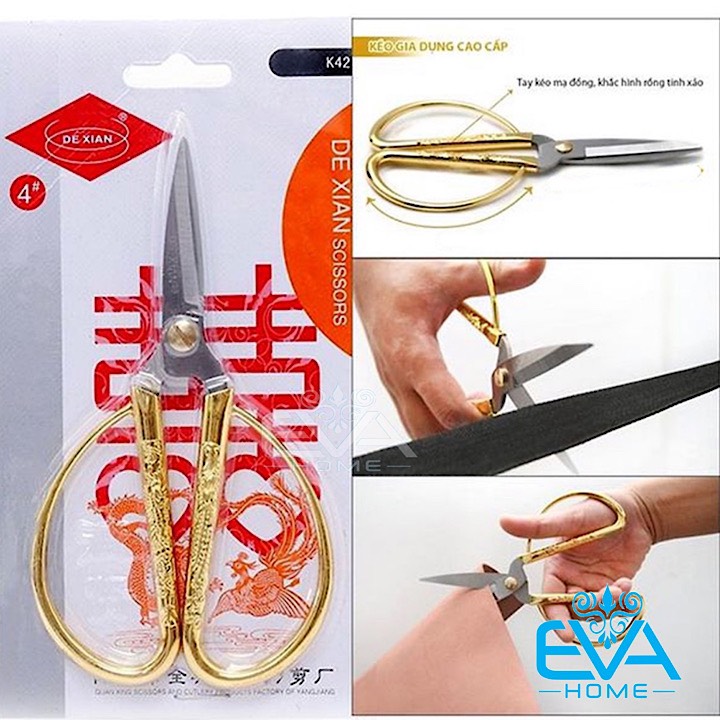 [HCM]Kéo Rồng Phụng Cán Vàng Sang Trọng